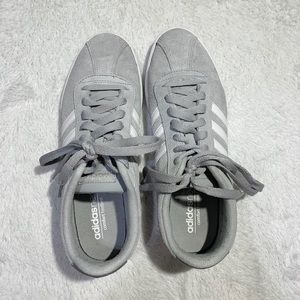 Light Gray Suede Adidas